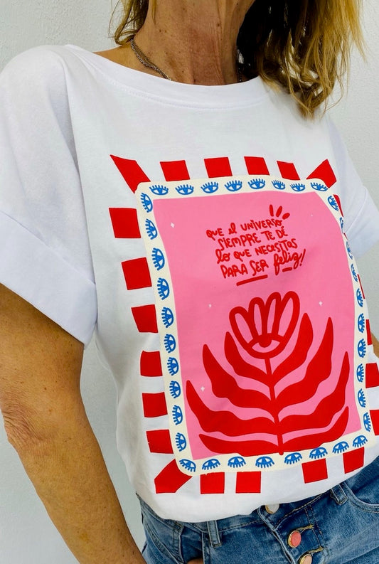 T-SHIRT UNIVERSO FELIZ
