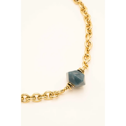Collier pierre bleue - collier
