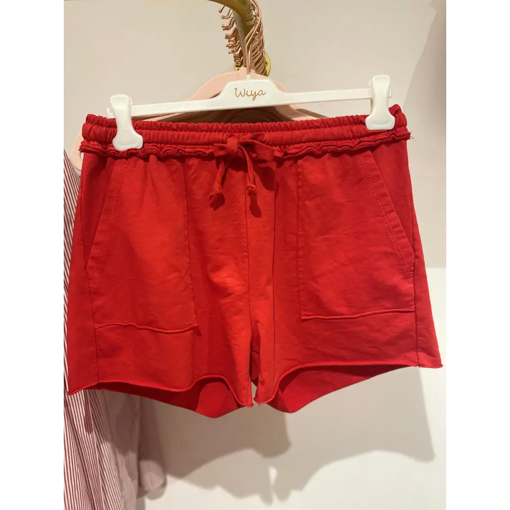 SHORT ROUGE COTON - Short