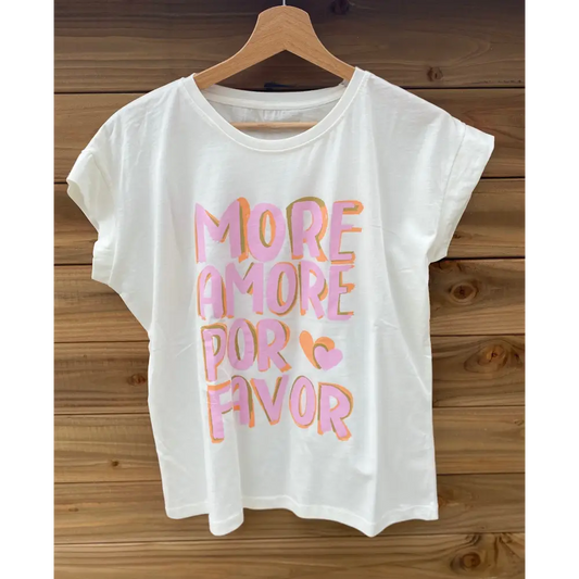 T shirt amour blanc
